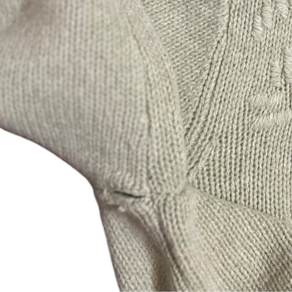 Appleseed's Women’s Vintage Floral Lambs Wool Green Button Up Cardigan Sweater - Picture 5 of 5